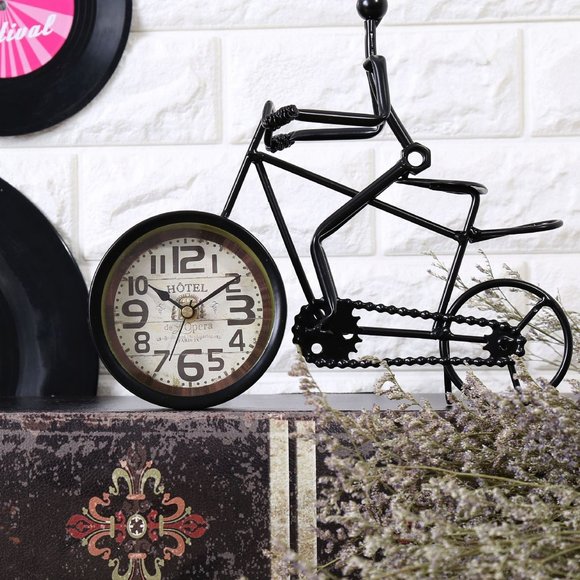 Vintage Bike Clock Decorative Clock - Picture 2 of 4